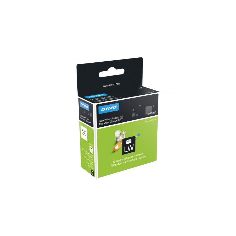 989-ROLLO ETIQUETAS LABELWRITER 25X25MM BLANCO DYMO S0929120