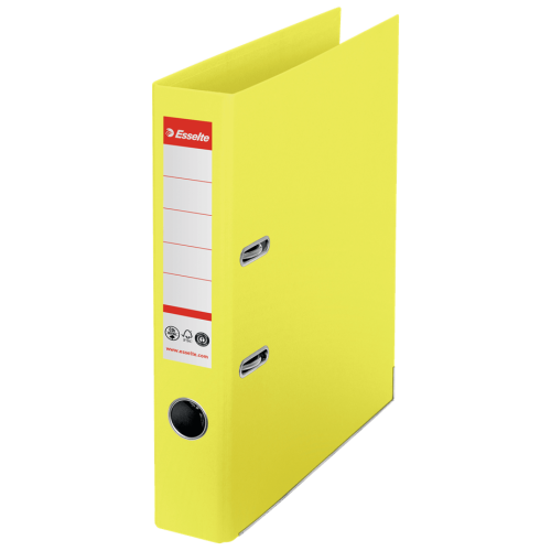 9899-ARCHIVADOR CO2 NEUTRAL No1 A4 LOMO 50MM AMARILLO VIVIDA ESSELTE 627573