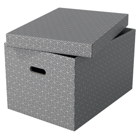9918-PACK 3 CAJAS GRISES 510X355X305MM ESSELTE 628287