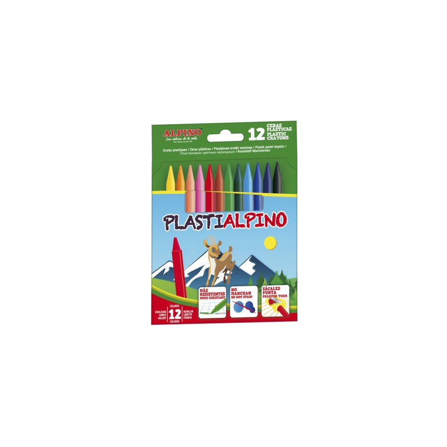 9938-ESTUCHE 12 CERAS PLASTIALPINO ALPINO PA000012