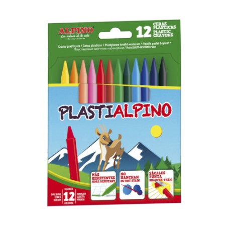 9938-ESTUCHE 12 CERAS PLASTIALPINO ALPINO PA000012