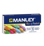9942-ESTUCHE 10 CERAS MANLEY (COLORES FLUOR+PASTEL) ALPINO MNC00044
